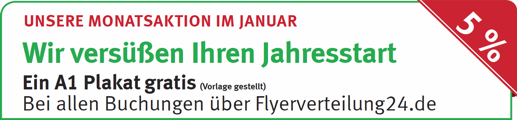 A1-Plakat bei Buchung ï¿½ber Flyerverteilung24.de